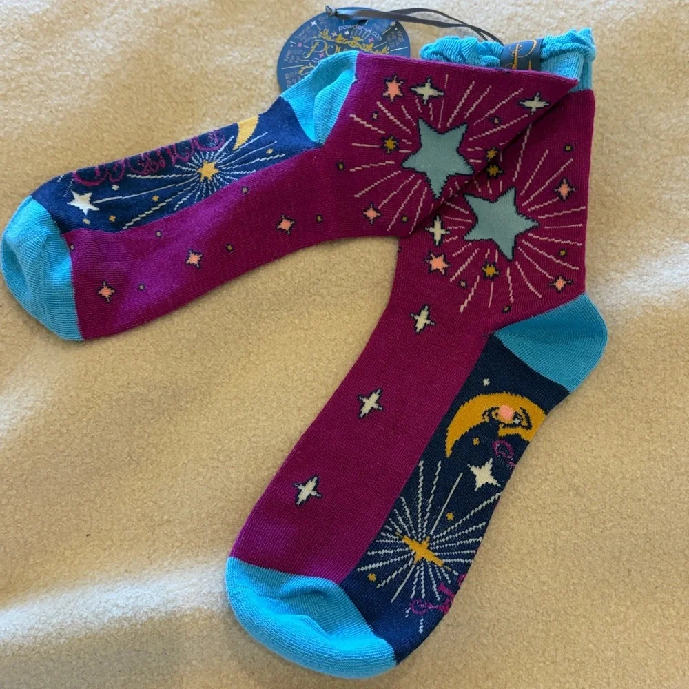 Powder Women's Taurus Socks - Pink and Blue